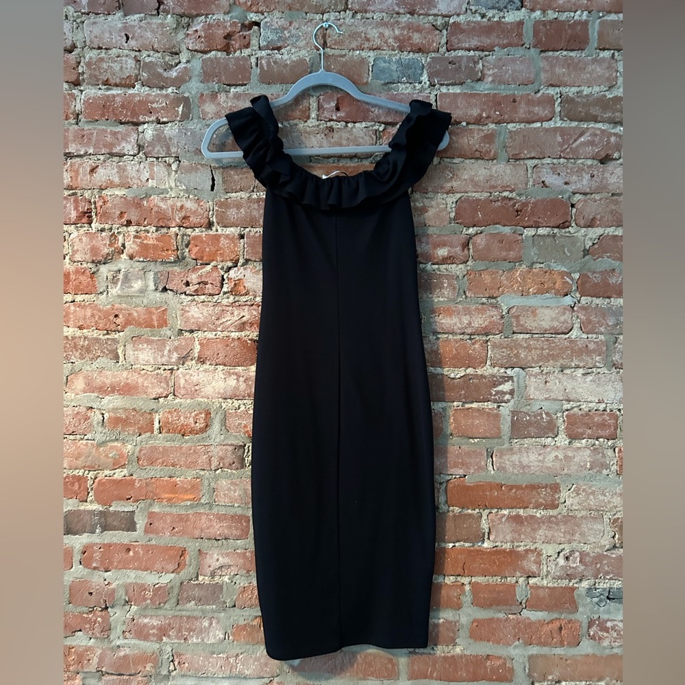 🖤 Zara midi off-the-shoulder bodycon dress size Medium